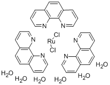 二氯三(1,10-鄰二氮雜菲)釕(Ⅱ)水合 結構式