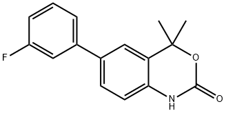 6-(3-FLUOROPHENYL)-4,4-DIMETHYL-1H-BENZO[D][1,3]OXAZIN-2(4H)-ONE Struktur