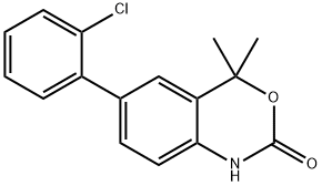 6-(2-CHLOROPHENYL)-4,4-DIMETHYL-1H-BENZO[D][1,3]OXAZIN-2(4H)-ONE Struktur