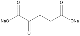 Disodium 2-oxoglutarate dihydrate Structure