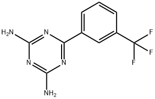 2,4-DIAMINO-6-[3-(TRIFLUOROMETHYL)PHENYL]-1,3,5-TRIAZINE Struktur