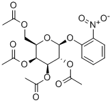 2-Nitrophenyl2,3,4,6-tetra-O-acetyl-b-D-galactopyranoside Struktur