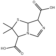 2,3,7,7a-Tetrahydro-2,2-dimethylimidazo[5,1-b]thiazole-3,7-dicarboxylic acid Struktur