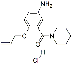 (5-amino-2-prop-2-enoxy-phenyl)-(1-piperidyl)methanone hydrochloride Struktur