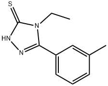 4-ETHYL-5-M-TOLYL-4H-[1,2,4]TRIAZOLE-3-THIOL Struktur