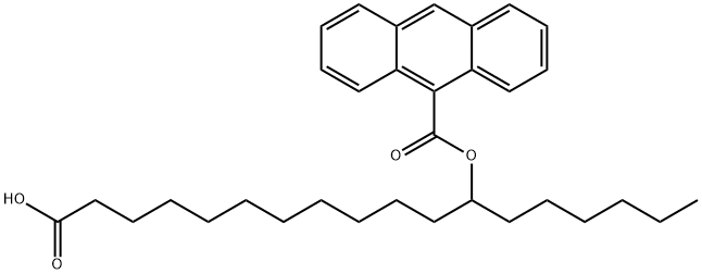 (+-)-12-(9-ANTHROYLOXY)STEARIC ACID Struktur