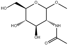 METHYL 2-ACETAMIDO-2-DEOXY-A-D-GALACTOPYRANOSIDE Struktur