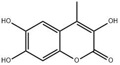 Coumarin, 3,6,7-trihydroxy-4-methyl- (8CI) Struktur