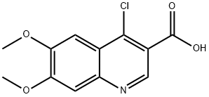 4-CHLORO-6,7-DIMETHOXY-QUINOLINE-3-CARBOXYLIC ACID Struktur