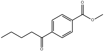 4-PENTANOYL-BENZOIC ACID METHYL ESTER Struktur