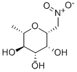 BETA-L-RHAMNOPYRANOSYL NITROMETHANE Struktur