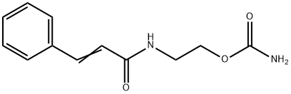 N-[2-[(Aminocarbonyl)oxy]ethyl]-3-phenylpropenamide Struktur