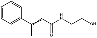 N-(2-Hydroxyethyl)-3-phenyl-2-butenamide Struktur