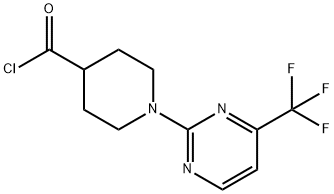 1-[4-(TRIFLUOROMETHYL)PYRIMIDIN-2-YL]PIPERIDINE-4-CARBONYL CHLORIDE Struktur