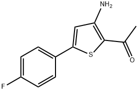 1-[3-AMINO-5-(4-FLUOROPHENYL)-2-THIENYL!ETHAN-1-ONE, 97 Struktur