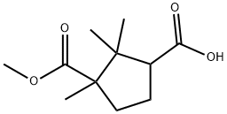 3-(METHOXYCARBONYL)-2,2,3-TRIMETHYLCYCLOPENTANE-1-CARBOXYLIC ACID Struktur