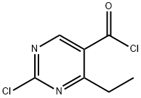 5-Pyrimidinecarbonyl chloride, 2-chloro-4-ethyl- (9CI) Struktur