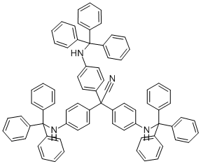 TRIS-[4-(TRITYLAMINO)-PHENYL]ACETONITRILE Struktur