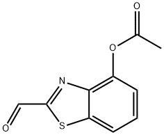 2-Benzothiazolecarboxaldehyde,4-hydroxy-,acetate(ester)(8CI) Struktur