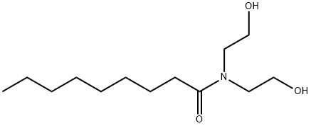 N,N-bis(2-hydroxyethyl)nonan-1-amide Struktur