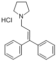 1-(3,3-Diphenylallyl)pyrrolidine hydrochloride Struktur