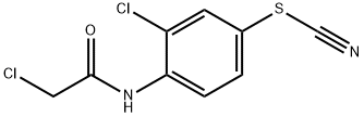 3-CHLORO-4-[(CHLOROACETYL)AMINO]PHENYL THIOCYANATE Struktur