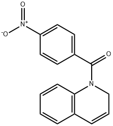 1,2-Dihydro-1-(p-nitrobenzoyl)quinoline Struktur