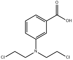 3-(Bis(2-chloroethyl)amino)benzoic acid Struktur