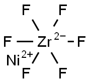 nickel hexafluorozirconate(2-) Struktur