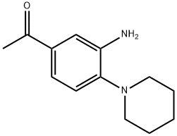 1-(3-AMINO-4-PIPERIDINOPHENYL)-1-ETHANONE Struktur