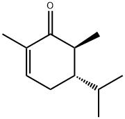 2-Cyclohexen-1-one,2,6-dimethyl-5-(1-methylethyl)-,(5S,6S)-(9CI) Struktur