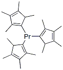 TRIS(TETRAMETHYLCYCLOPENTADIENYL)PRASEO& Struktur