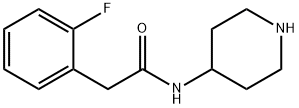 2-(2-fluorophenyl)-N-piperidin-4-ylacetamide Struktur