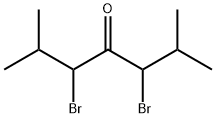 2,6-Dimethyl-3,5-dibromo-4-heptanone Struktur