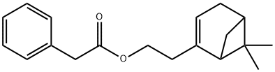 2-(6,6-dimethylbicyclo[3.1.1]hept-2-en-2-yl)ethyl phenylacetate Struktur