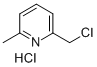 6-chloromethyl-2-methylpyridinium chloride  Struktur