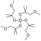 ZIRCONIUM 2-METHOXYMETHYL-2-PROPOXIDE Struktur