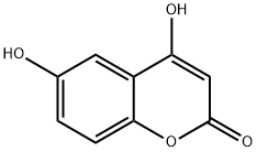 4,6-Dihydroxycoumarin Struktur