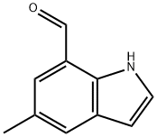 1H-Indole-7-carboxaldehyde, 5-methyl- (9CI) Struktur