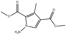 1-Amino-3-methylpyrrole-2,4-dicarboxylic acid dimethyl ester Struktur