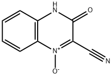 2-Quinoxalinecarbonitrile,3,4-dihydro-3-oxo-,1-oxide(7CI,8CI,9CI) Struktur