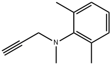 N-Methyl-N-(2-propynyl)-2,6-xylidine Struktur