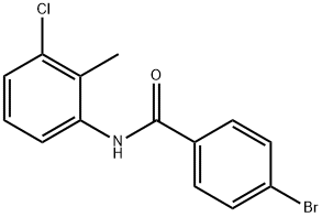 4-bromo-N-(3-chloro-2-methylphenyl)benzamide Struktur