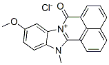 10-methoxy-13-methyl-7-oxo-7H-benzimidazo[2,1-a]benz[de]isoquinolinium chloride Struktur