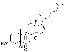 3,5,14-trihydroxycholest-7-en-6-one Struktur