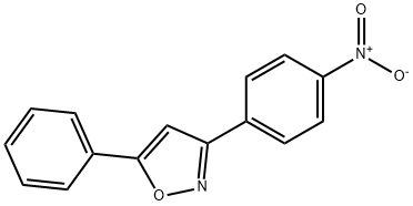 3-(4-Nitrophenyl)-5-phenylisoxazole Struktur