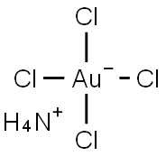 ammonium tetrachloroaurate Struktur