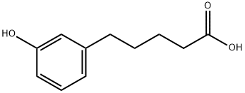 Benzenepentanoic acid, 3-hydroxy- Struktur