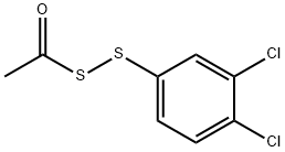 Acetyl(3,4-dichlorophenyl) persulfide Struktur