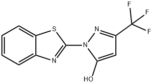 1-(1,3-benzothiazol-2-yl)-3-(trifluoromethyl)-1H-pyrazol-5-ol Struktur